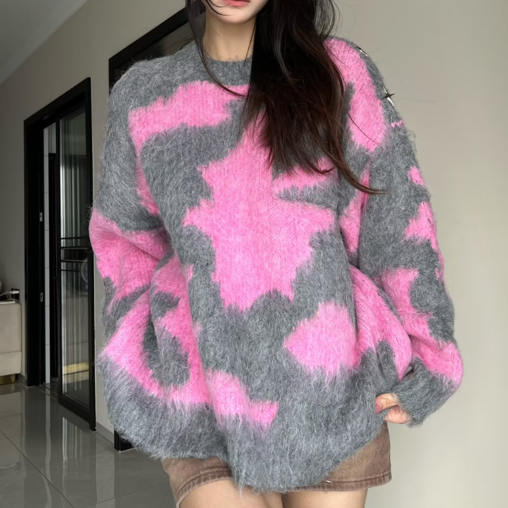 Women's Tie Dye Slim Fit Sweater