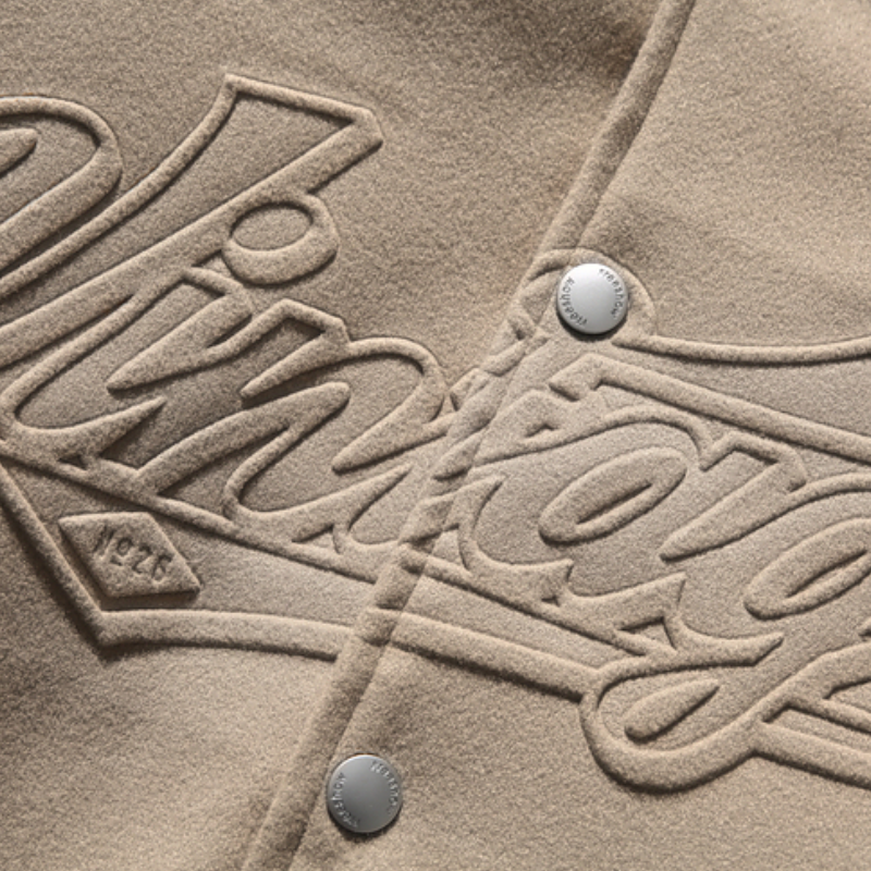 PU Patchwork Letter Leather Jacket