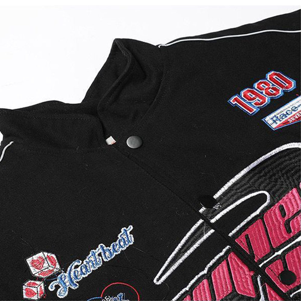 Vintage High Street Embroidery Racing Jacket
