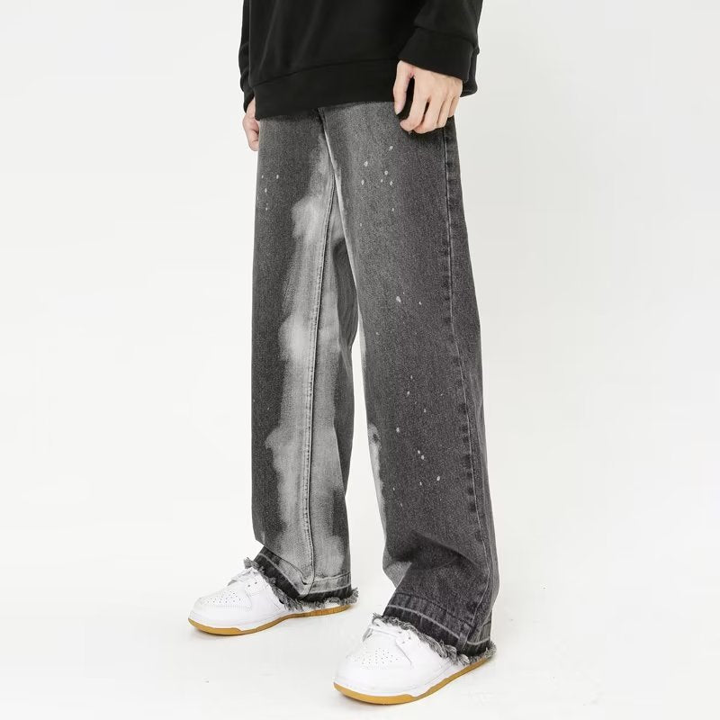 High Street Splash Ink Straight Leg Jeans