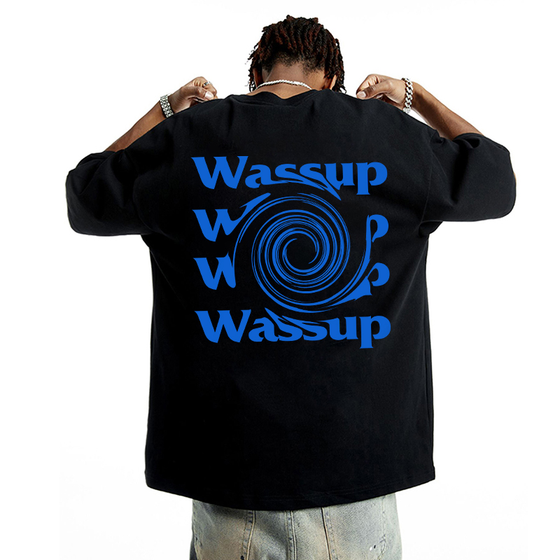 Japanese Letter Circle Printed T-Shirt