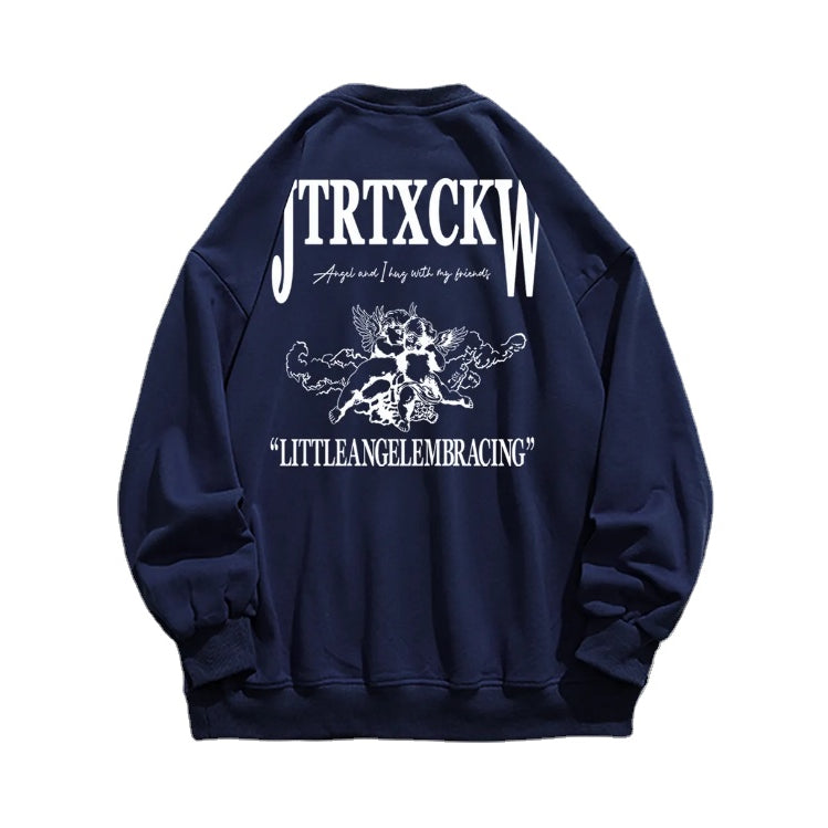 Vintage Cupid Letter Print Sweatshirt