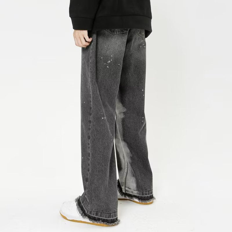 High Street Splash Ink Straight Leg Jeans