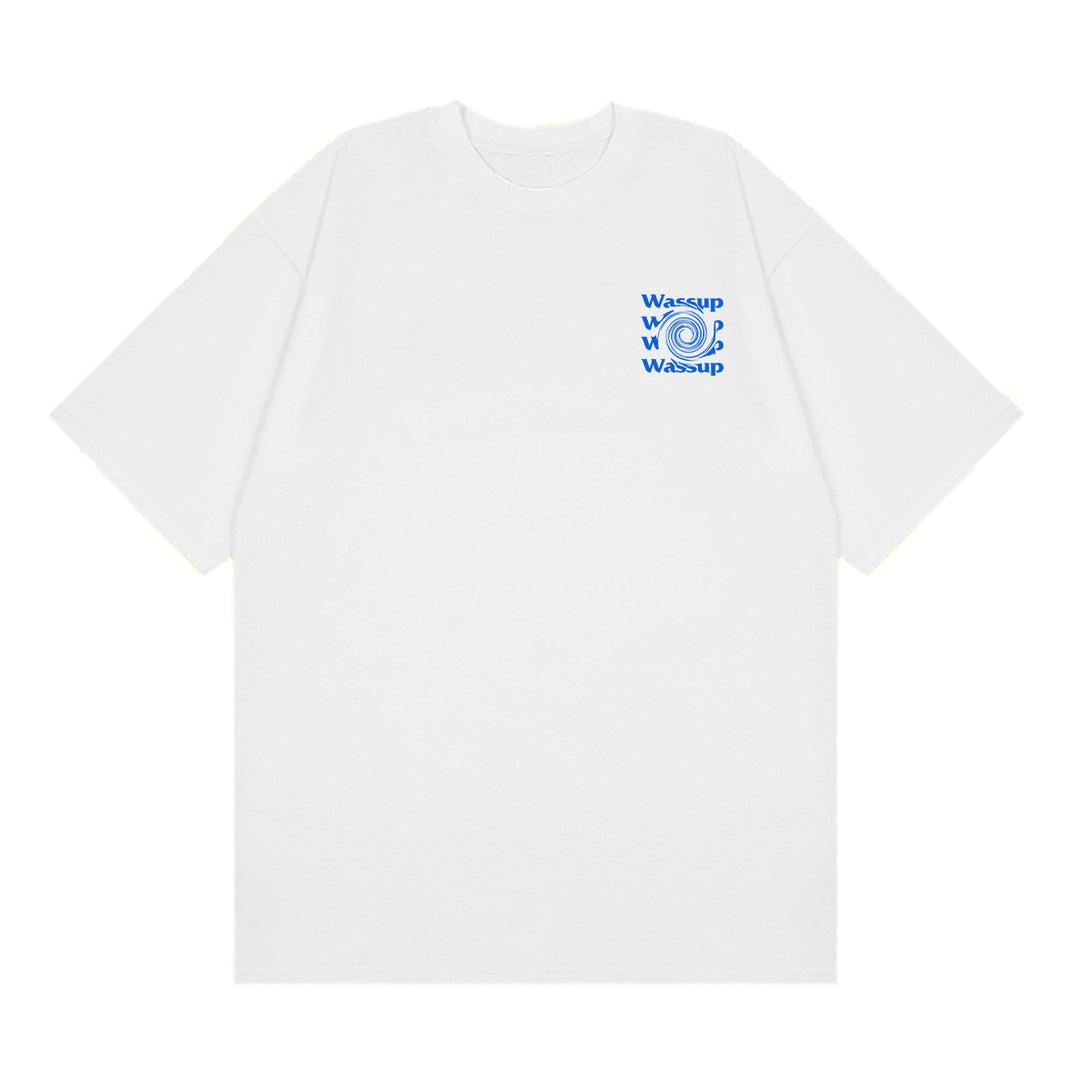 Japanese Letter Circle Printed T-Shirt