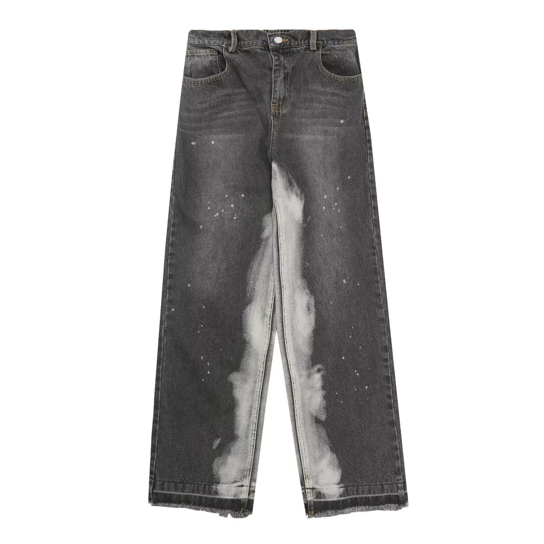 High Street Splash Ink Straight Leg Jeans