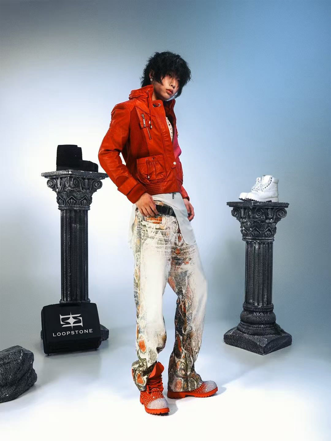 LoopStone Luxury Scarlet Night Crystal Boots - KOC Project