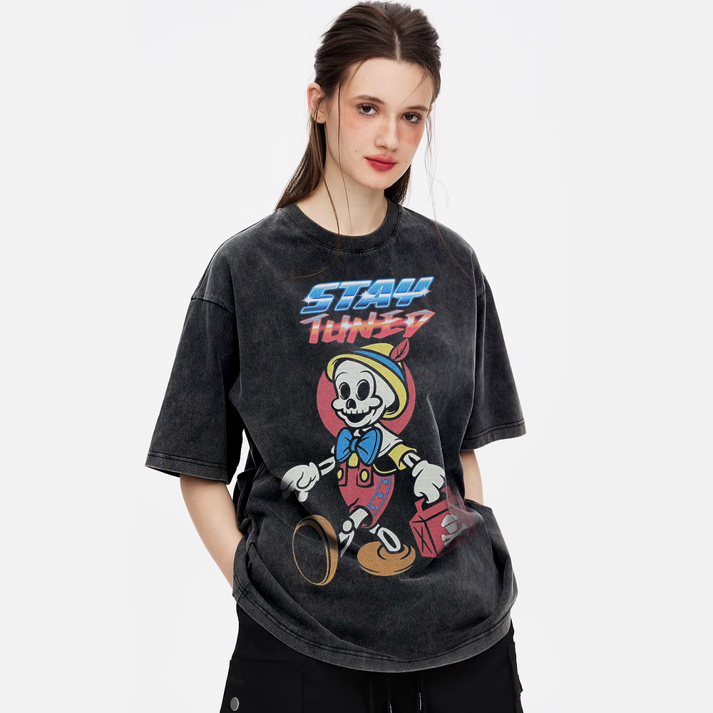 Skeleton Child Washed T-Shirt
