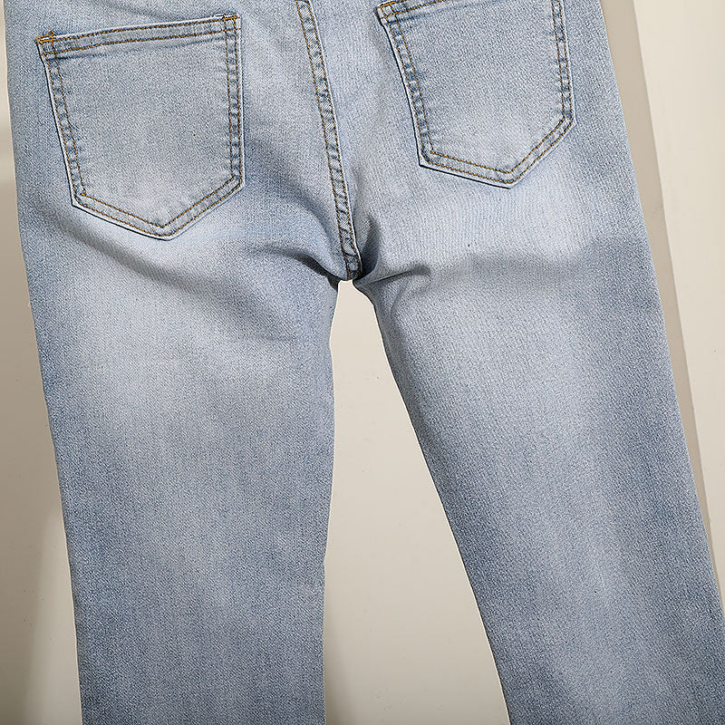 Evokyn Embroidered Cherry Blossom Flare Women Jeans