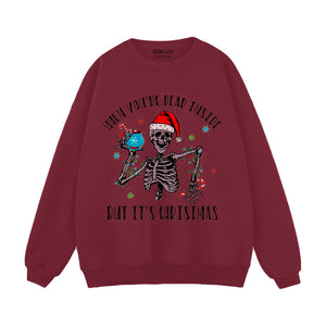 Retro Christmas Skull Sweatshirt