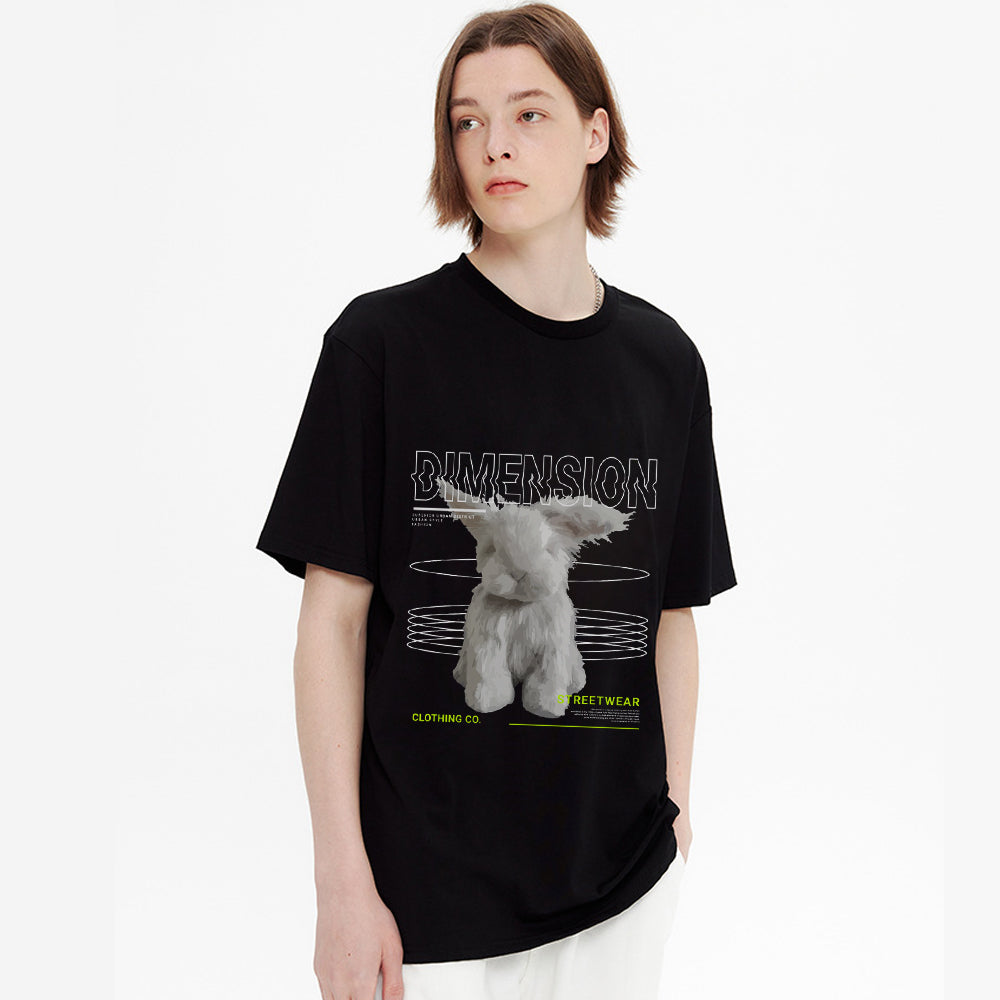 Plush Bunny Print T-shirt