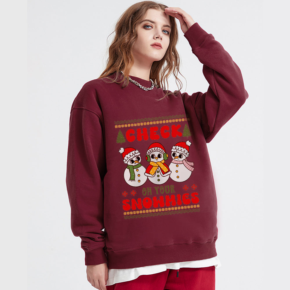 Cute Three Little Snowmen Sweatshirt