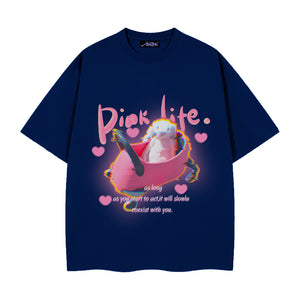 Pink Life Bunny T-shirt