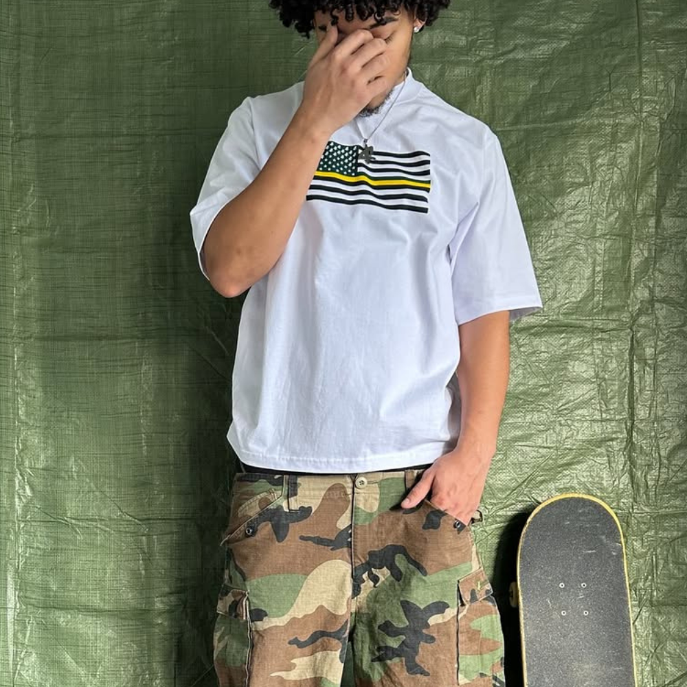ART IN WAR Silent Stripes – Altered States Tee