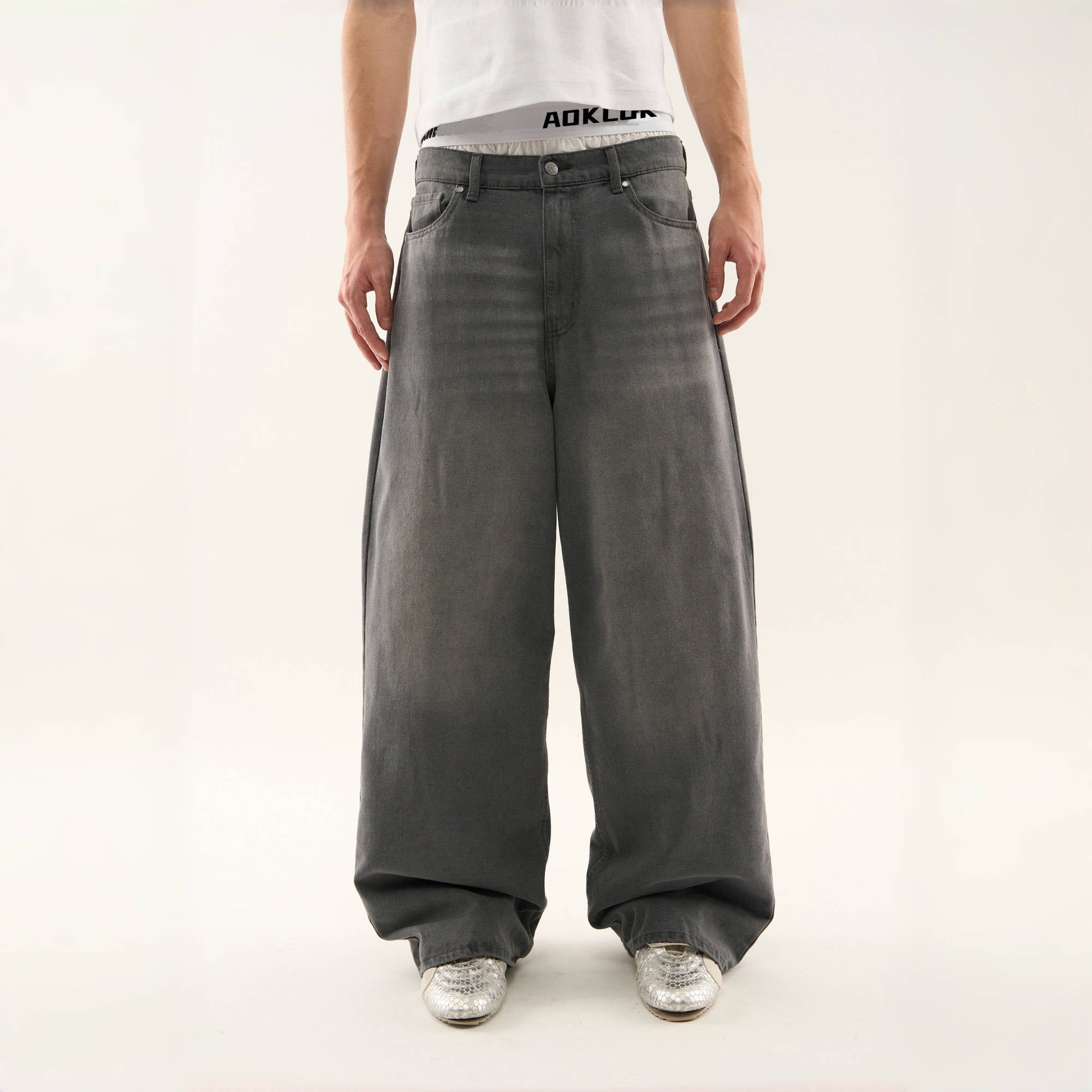 BAGGOUT American fashion star loose straight leg long pants casual wide leg pants