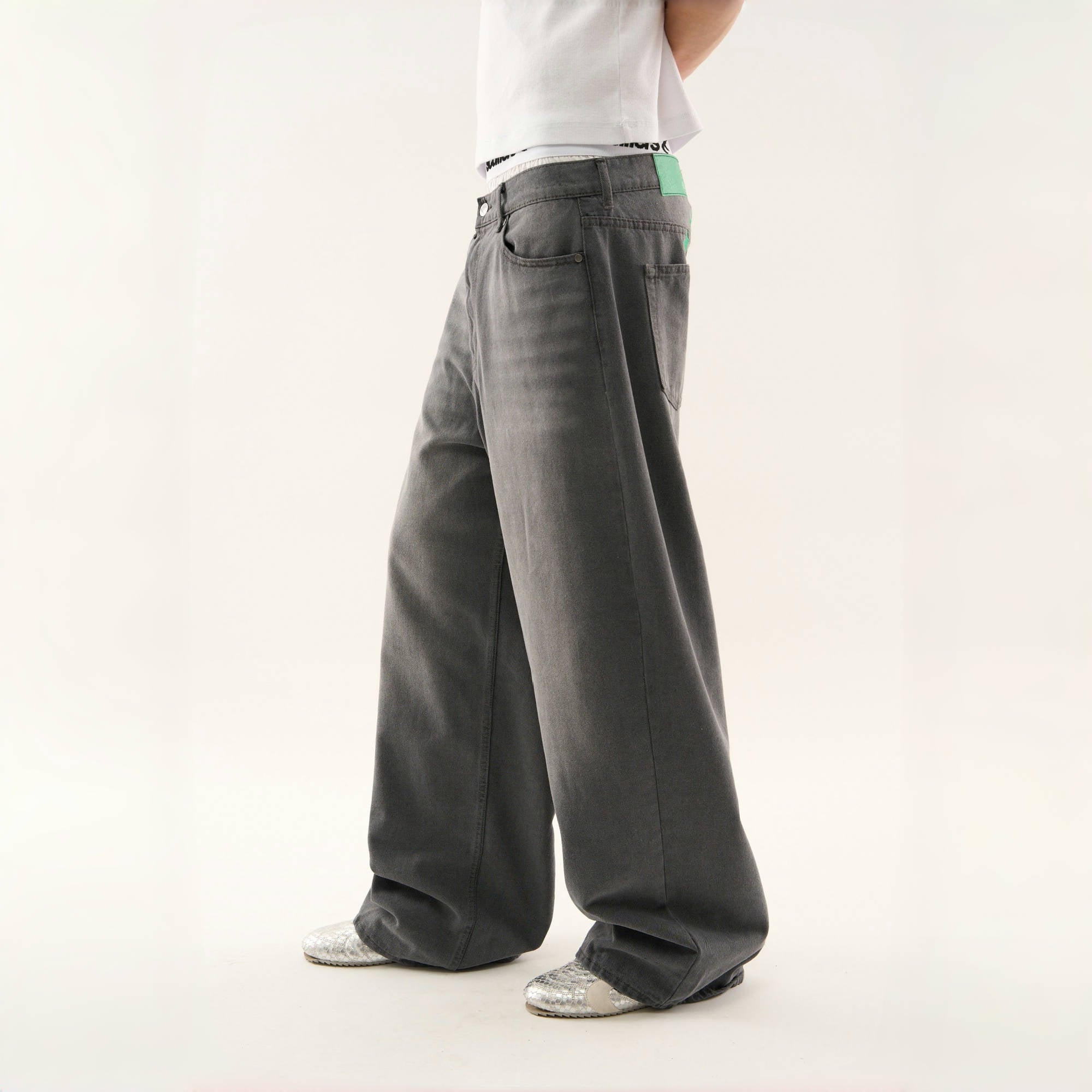 BAGGOUT American fashion star loose straight leg long pants casual wide leg pants
