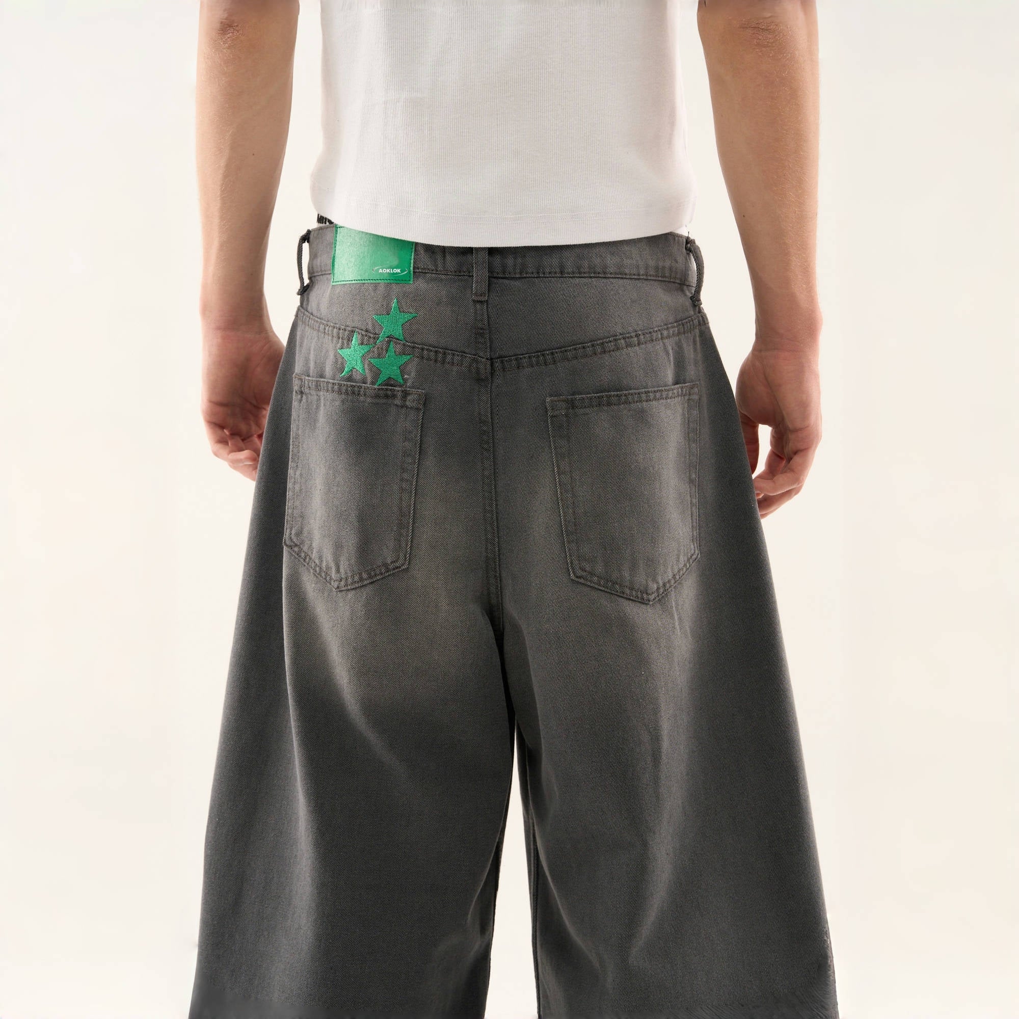 BAGGOUT American fashion star loose straight leg long pants casual wide leg pants