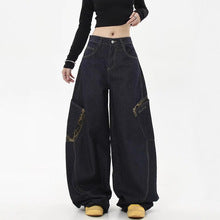 BAGGOUT American retro leopard print large pocket work jeans