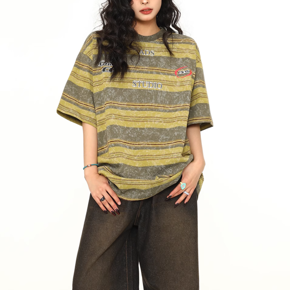 Japanese Vintage Striped T-shirt