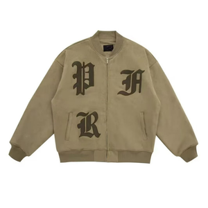 Vintage Patch Embroidered Suede Jacket