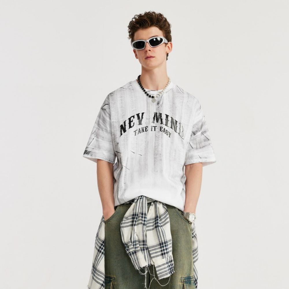 Distressed Lettering T-shirt