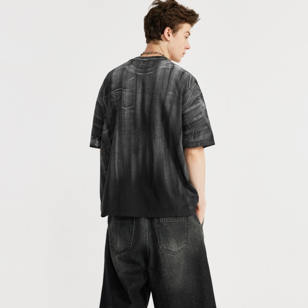Distressed Lettering T-shirt