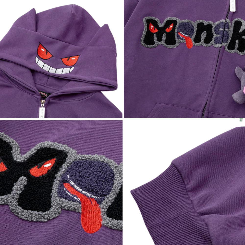 Cute Ghost Detachable Doll Hoodie