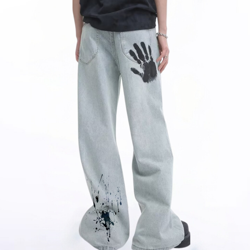 DF| Palm Print Jeans