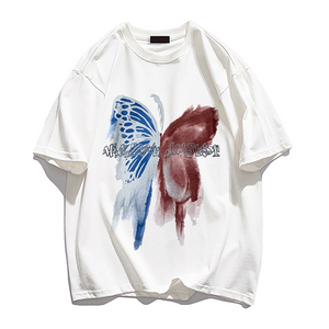 Street Color Contrast Butterfly T-shirt