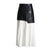 Women's Elegant PU Patchwork Maxi Skirt