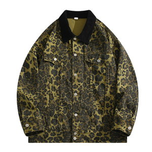 Trending Leopard Spot Denim Jacket