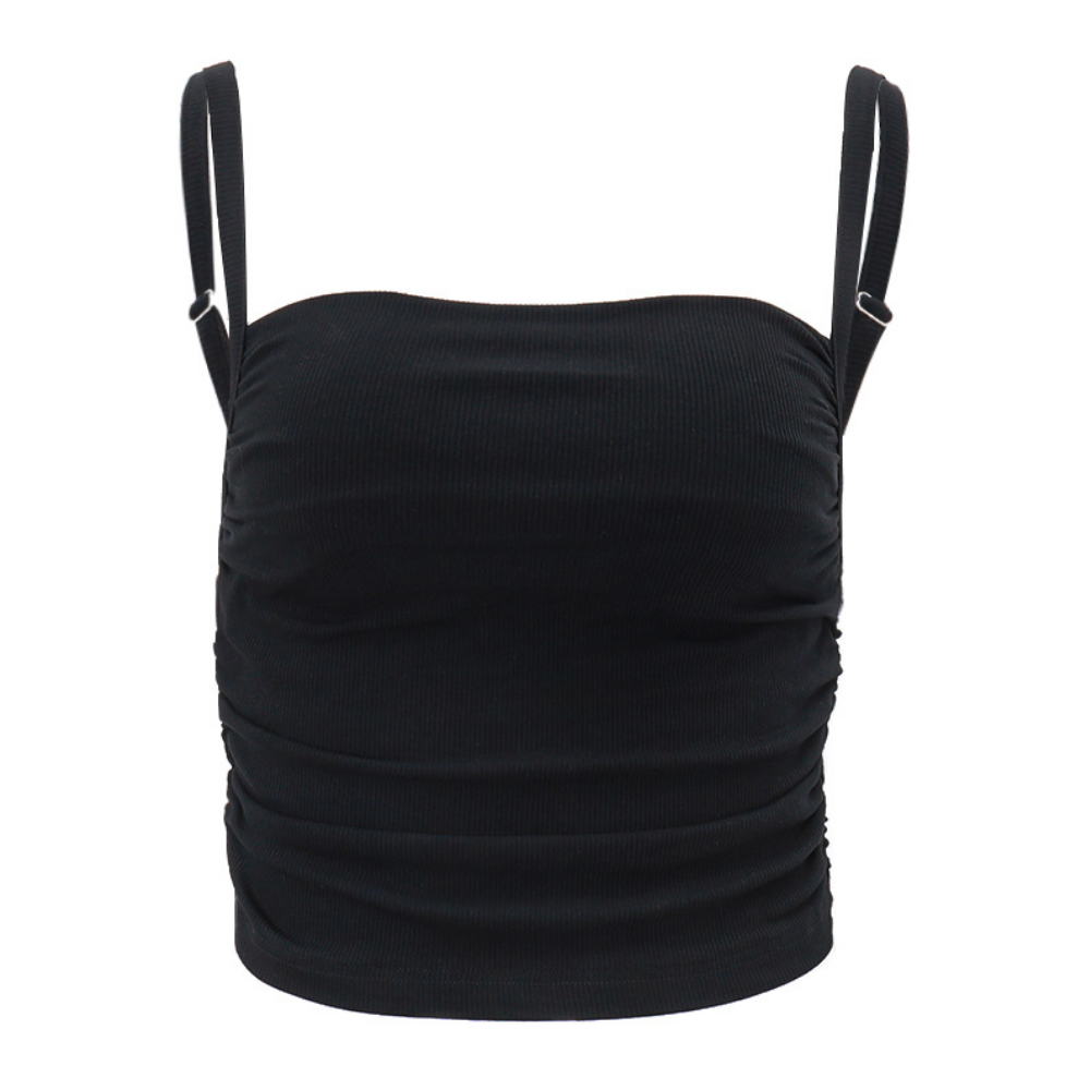 Women's Versatile Black Cami Top