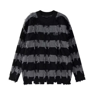 High Street Striped Fringed Sweater