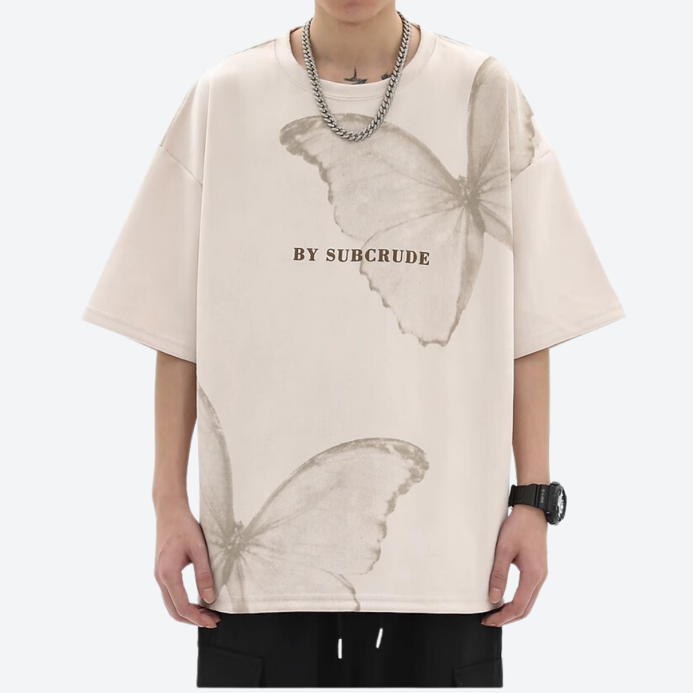 Hight Street Butterfly Suede T-shirt