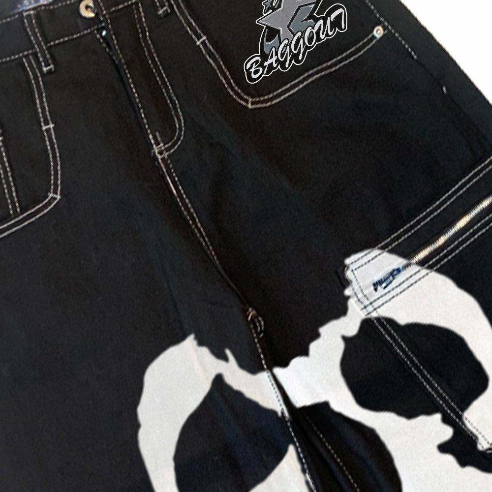Baggout Skull wide-leg pants
