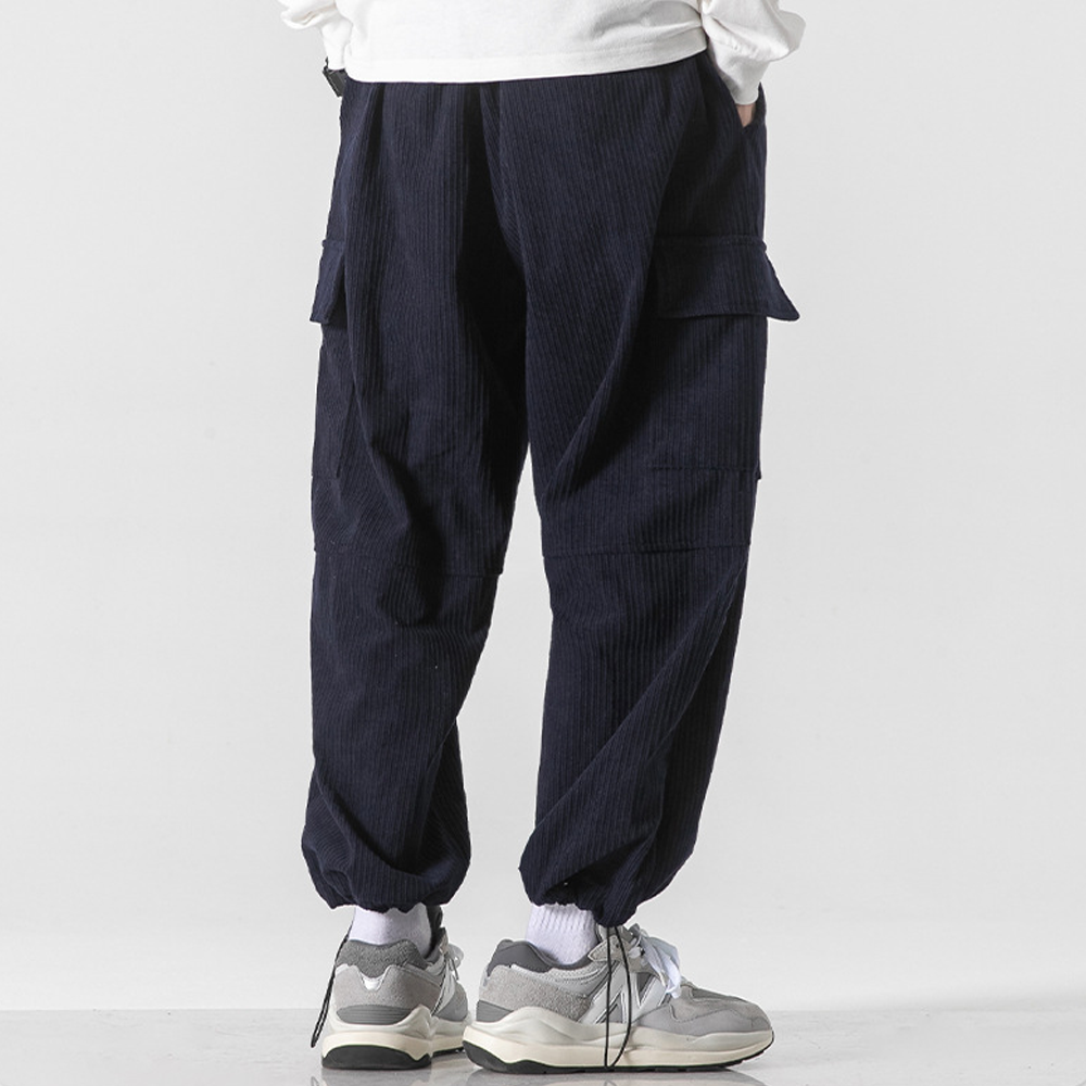 Japanese Thickened Corduroy Loose Sweatpants