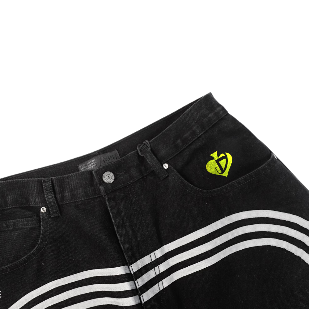 DF| Sport Dragon Print Jeans
