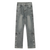 Street Button Panel Jeans