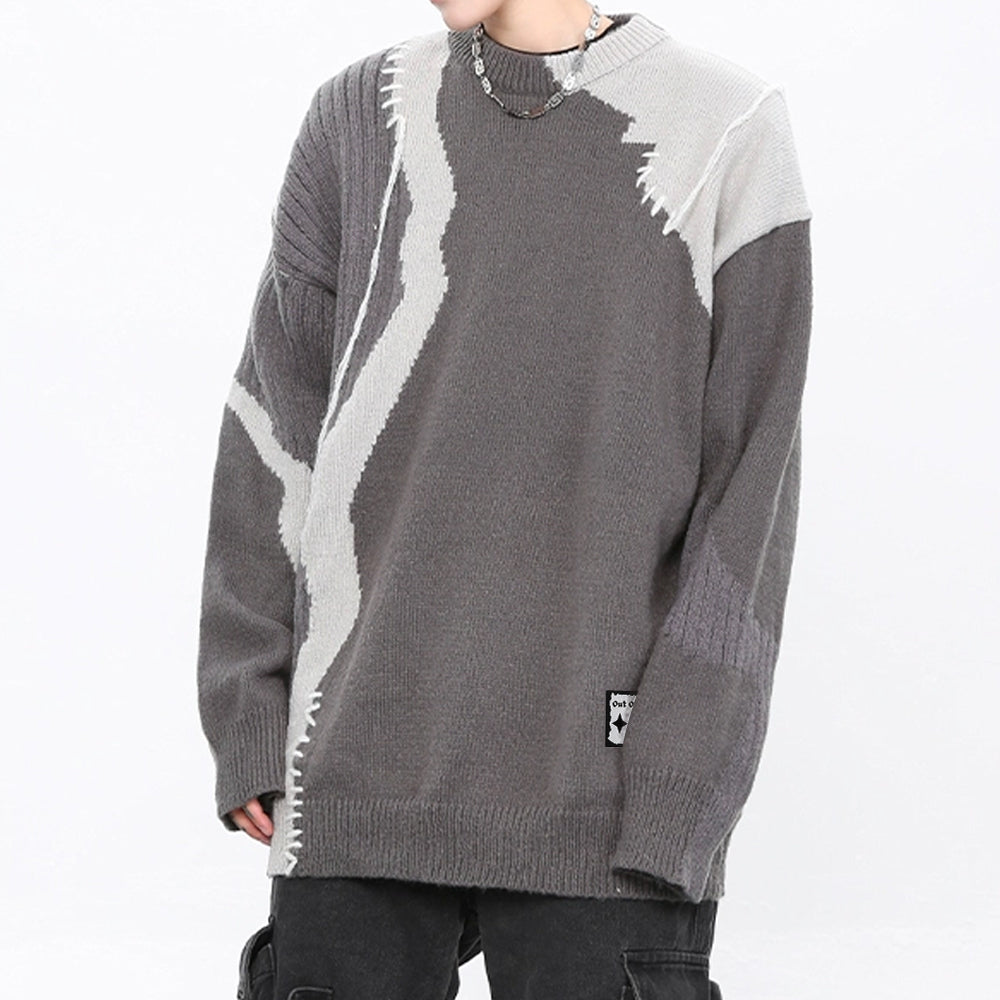 OOC' Stitched contrasting tassels Sweater