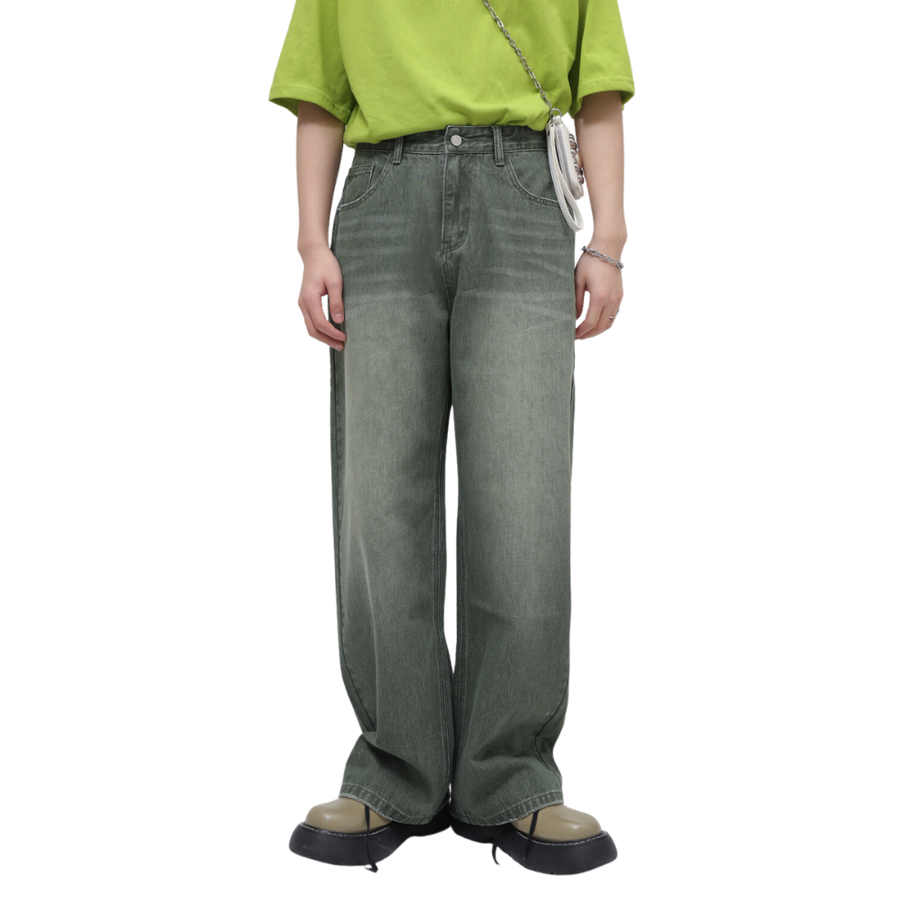 Green Washed Jeans