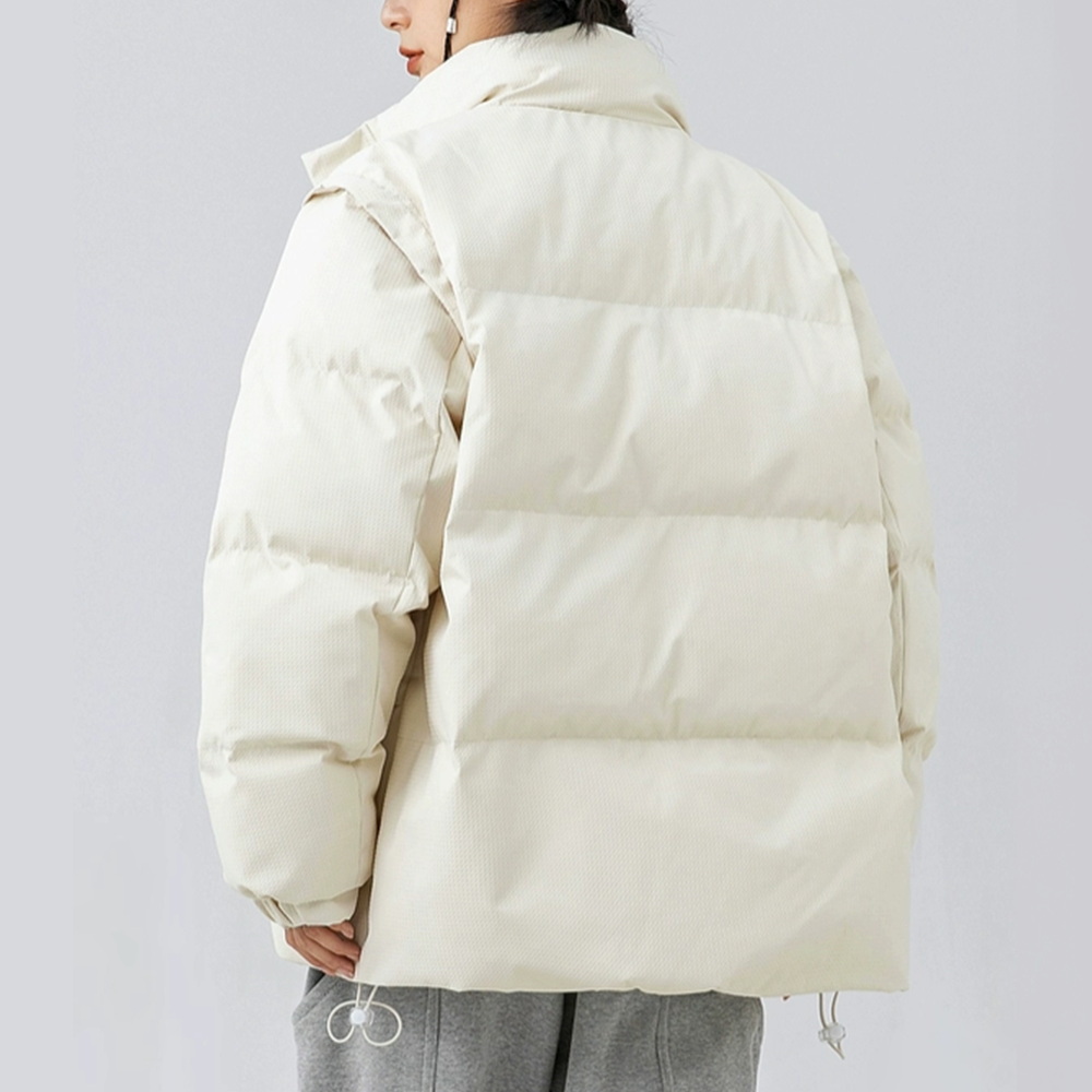 Solid Stand Collar Coat