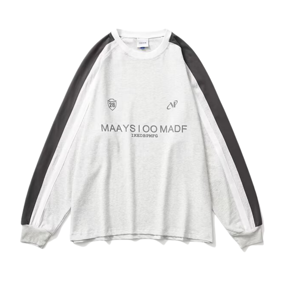 Japanese Contrasting Ribbon Sweatshirt