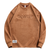 3D Embossed Letter Suede Sweatshirt