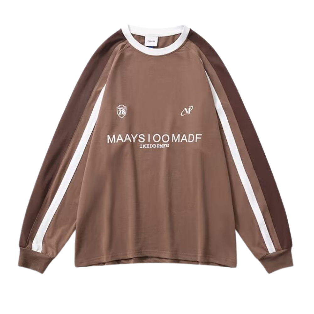 Japanese Contrasting Ribbon Sweatshirt