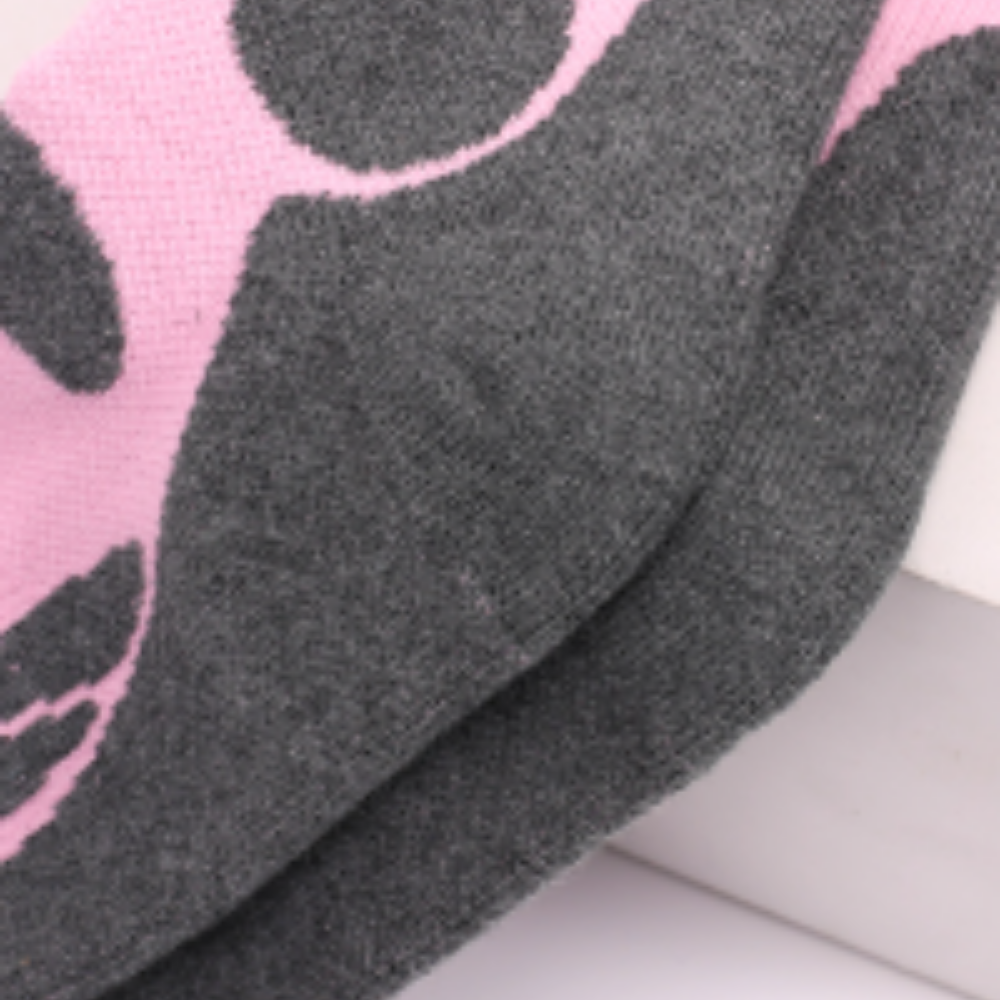 Contrasting Color Outdoor Ski Sock