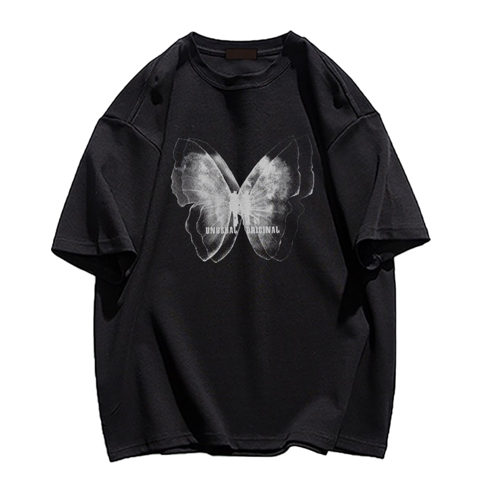 Japanese simple butterfly T-shirt