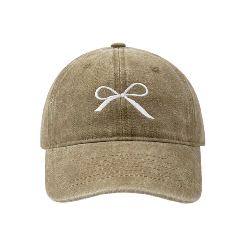 Simple Bow Embroidery Hat