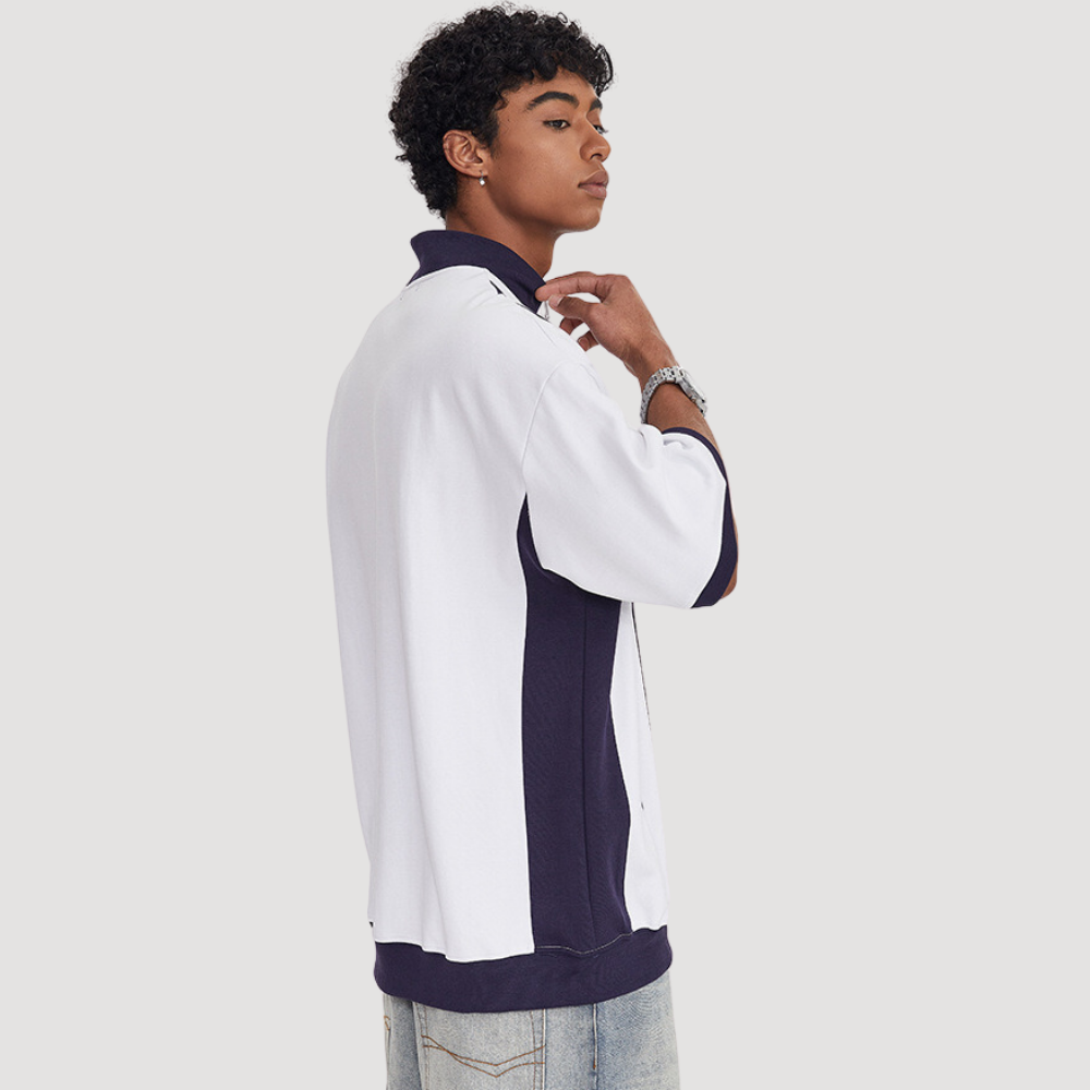 Retro Half-Zip Polo Shirt