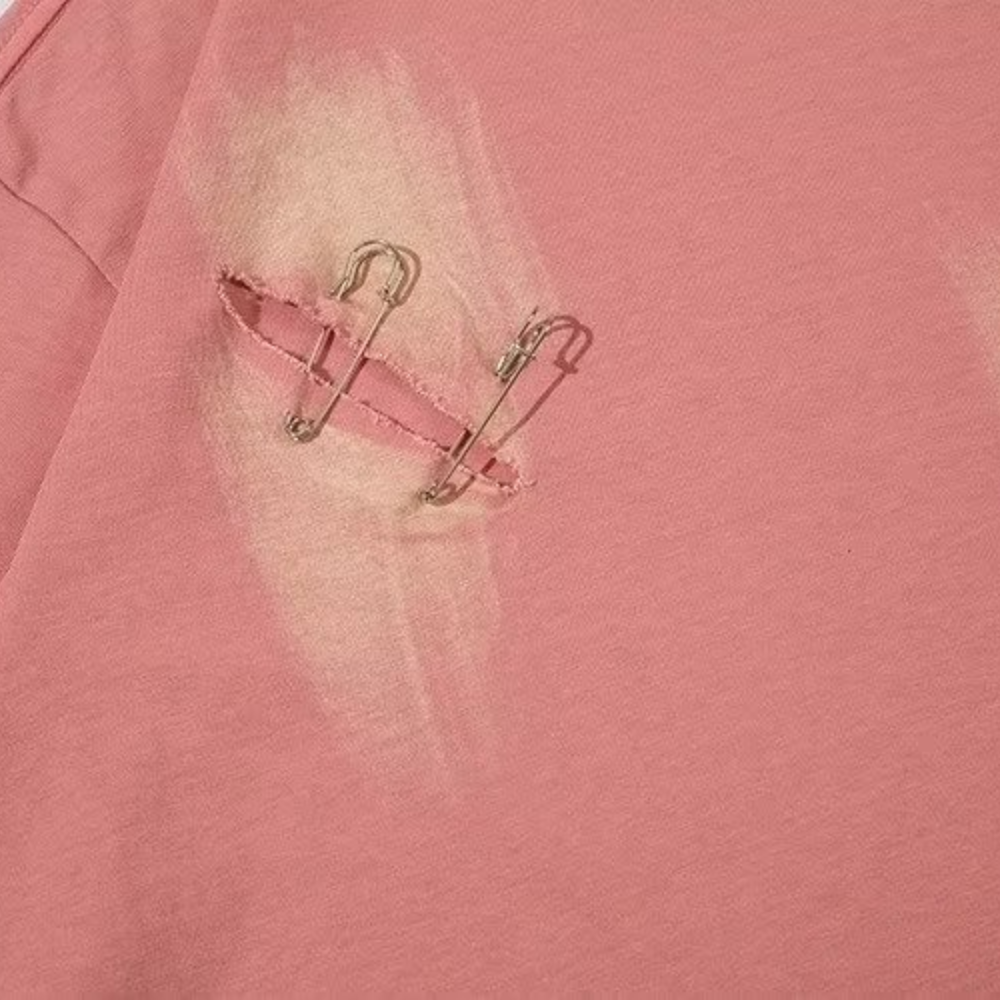 High Street Pin Distressed T-shirt