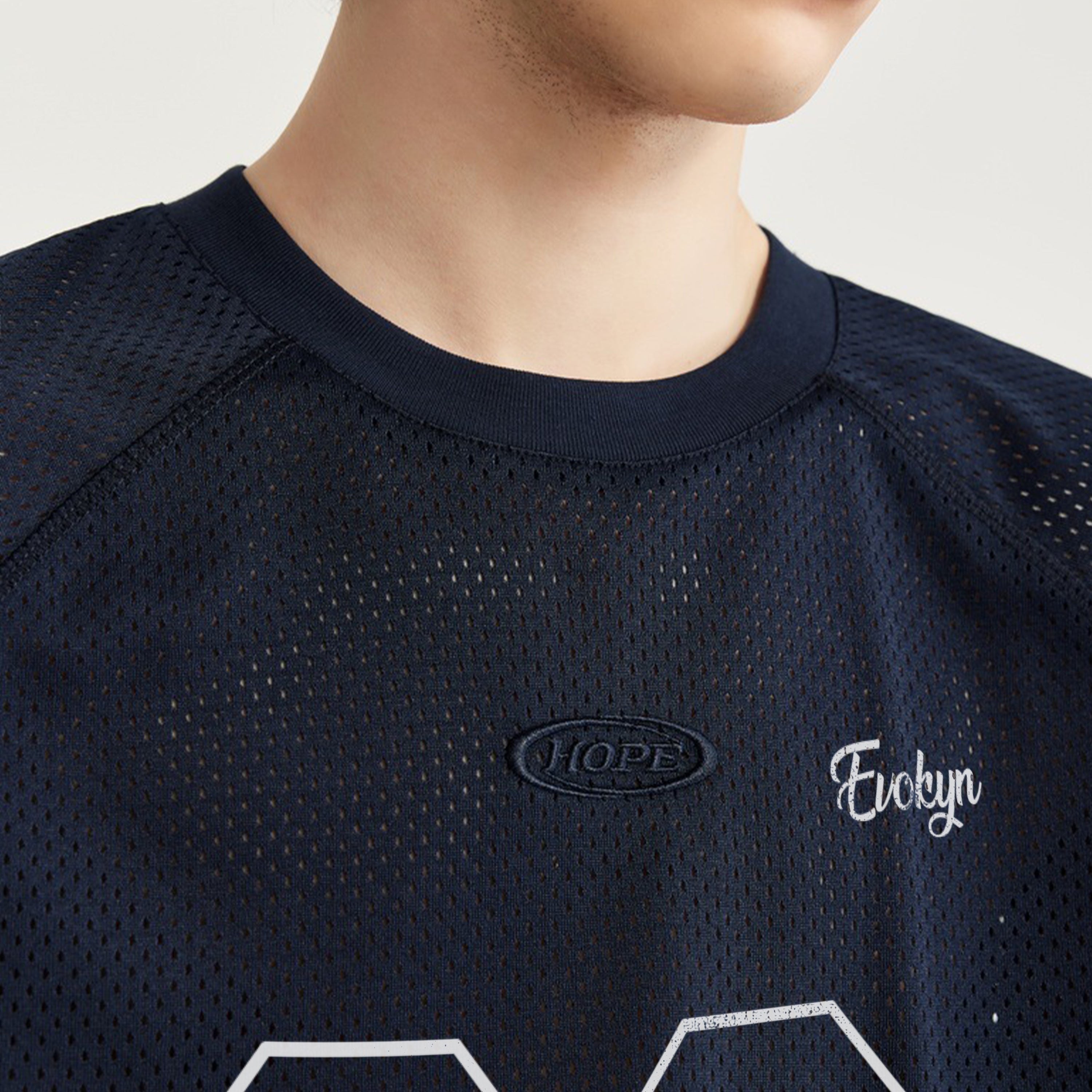 Evokyn 22 Jersey Mesh Print Tee