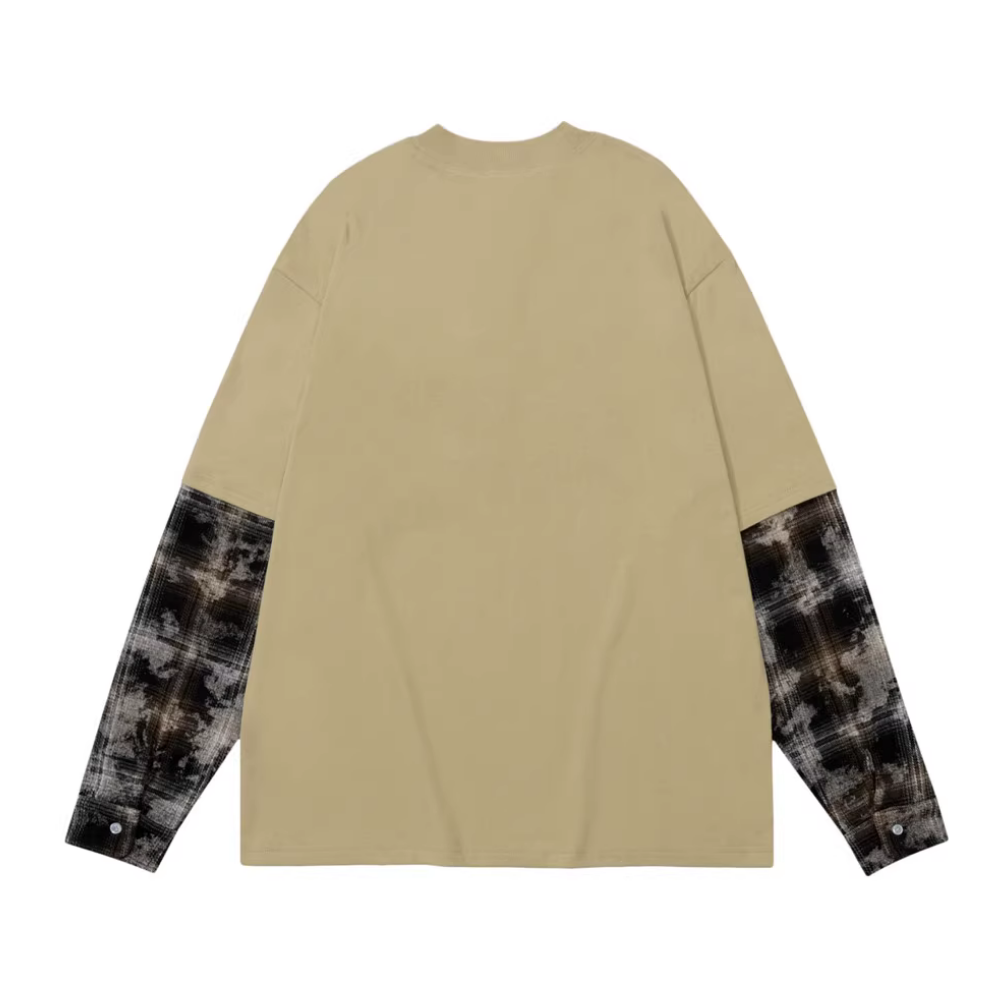 Fake Two-piece Stitched Sweatshirt